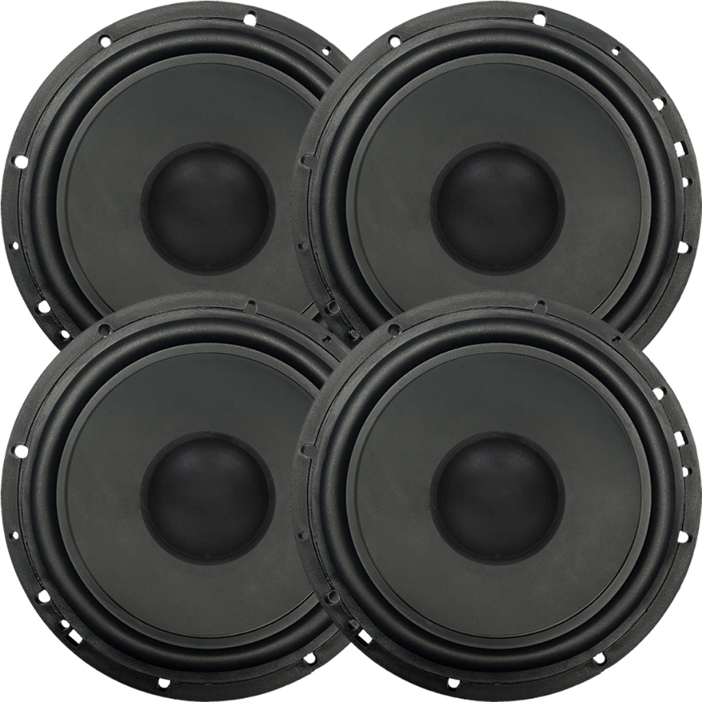 Kit 4 Auto Falantes 6 Polegadas 70w 4 Ohms Som Carro Preto 2 Pares Som interno Carro Modelo Original - Spare Parts and Accessories for Vehicles