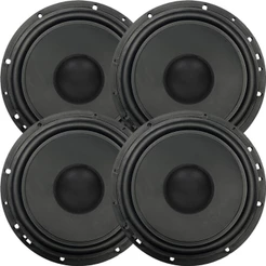 Kit 4 Auto Falantes 6 Polegadas 70w 4 Ohms Som Carro Preto 2 Pares Som interno Carro Modelo Original
