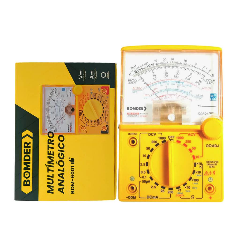 Multimetro Profissional Analógico Portátil 5 funções