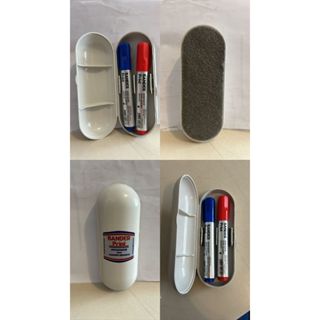 Apagador para quadro branco estojo + 2 marcadores de quadro branco em Oferta na Shopee