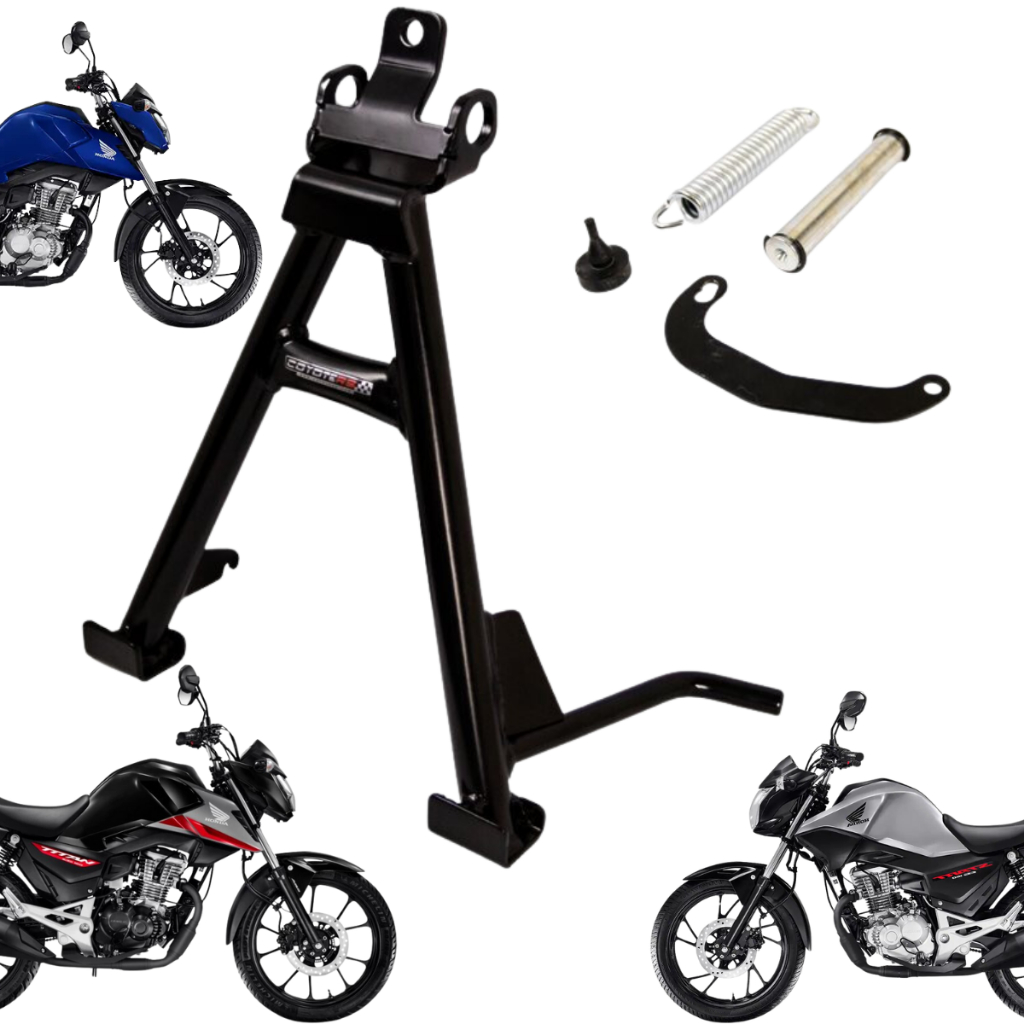 Cavalete descanso central honda CG 160 Titan Fan Start Coyote apoio pezinho tripe 2025 Em Diante