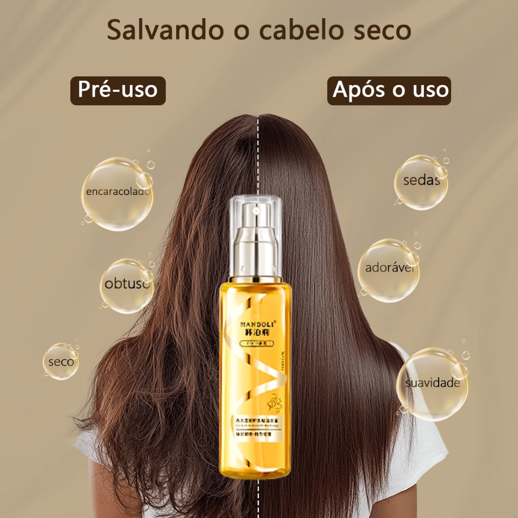 100ml Premium Inofensivo Cabelo Óleo Spray Perfumado Profundamente Encaracolado Cabelo Hidratante Condicionador