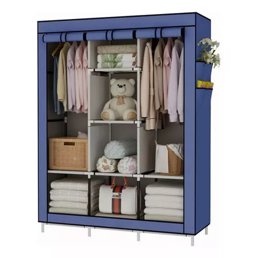 Guarda Roupa Dobrável Portátil Organizador De Roupas Portátil Multiuso Armário Organizador de Roupas Sapatos Multiuso.