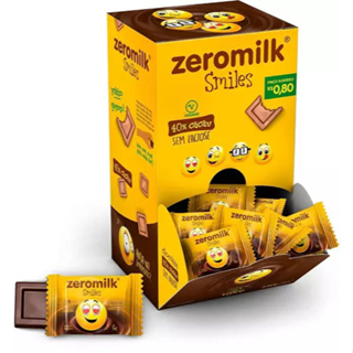Zeromilk Smile Choco 40% Cacau Vegano 5g C/30u em Oferta na Shopee