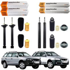 KIT 4 AMORTECEDOR PARATI SURF TRACK E FIELD TITAN CROSSOVER G3 G4 2001 A 2009 COFAP + KIT