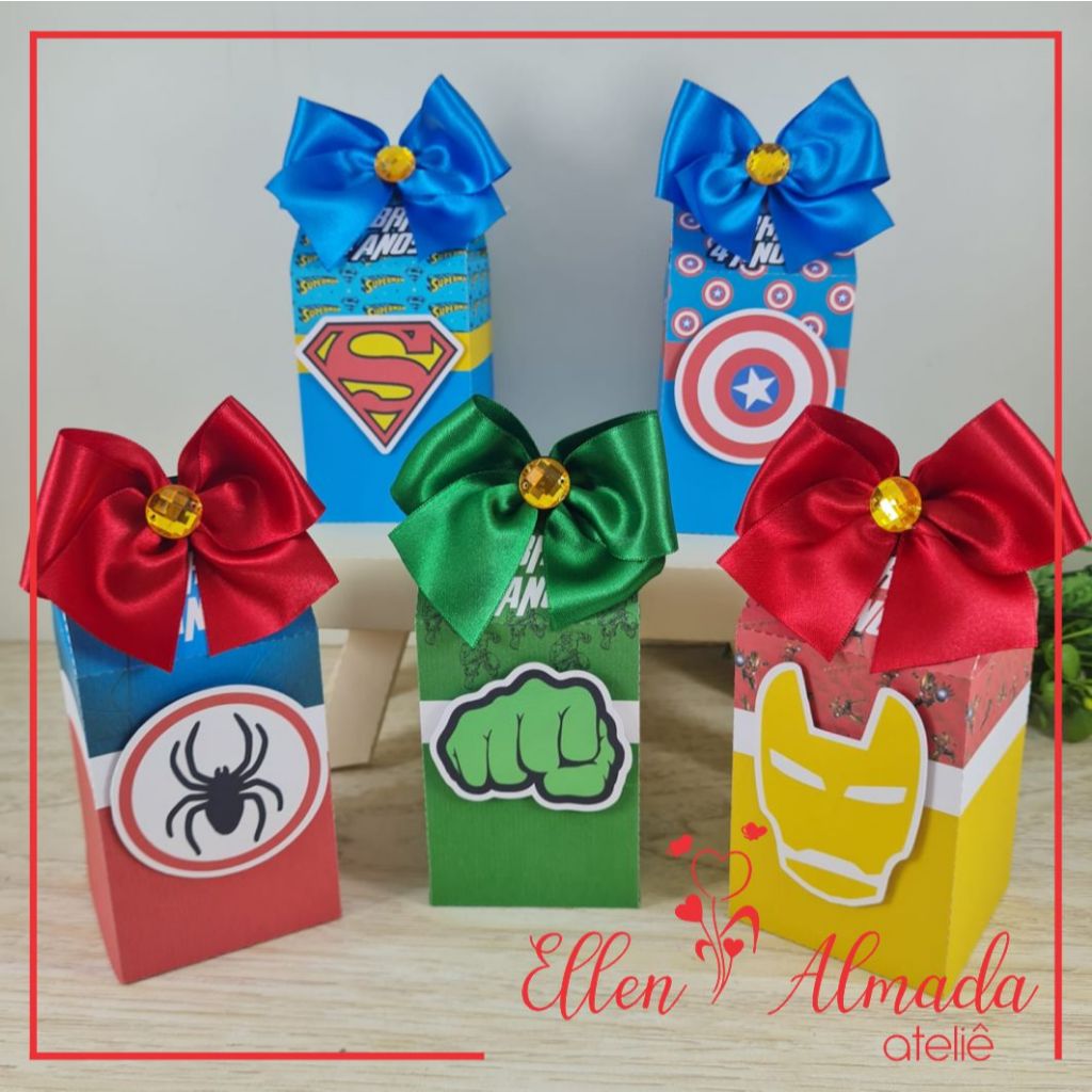 Kit Festa Super Heróis-Lembrancinhas Super Heróis-Kit Lembrancinhas Super Heróis-Festa Super Heróis