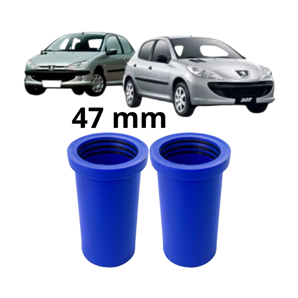 Par de Bucha de Nylon Eixo Traseiro Reforçada Peugeot 106 206 207