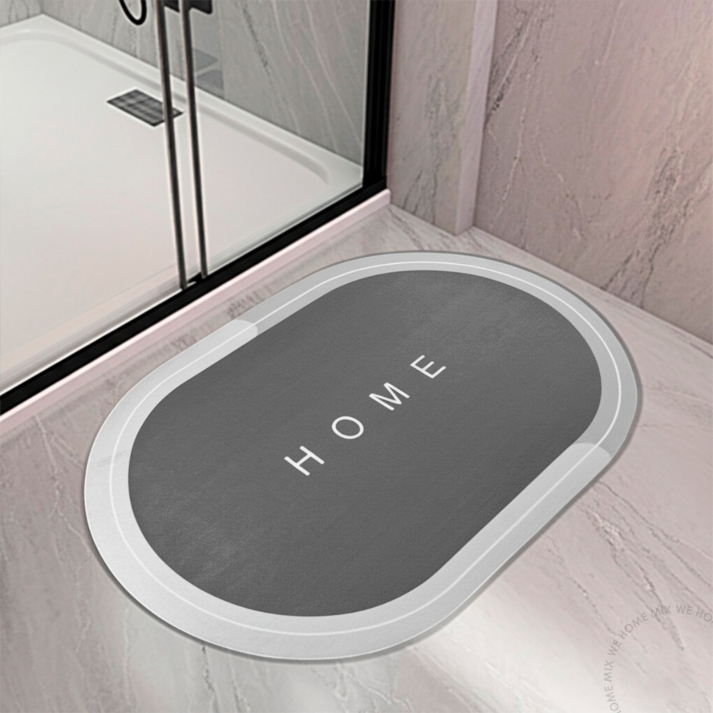 Tapete Banheiro Antiderrapante Absorvente de Secagem Rápida