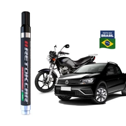 Caneta Pintura Reparadora De Pintura Automotiva Tira Riscos Carro Moto Preto Retokcar Arranhões