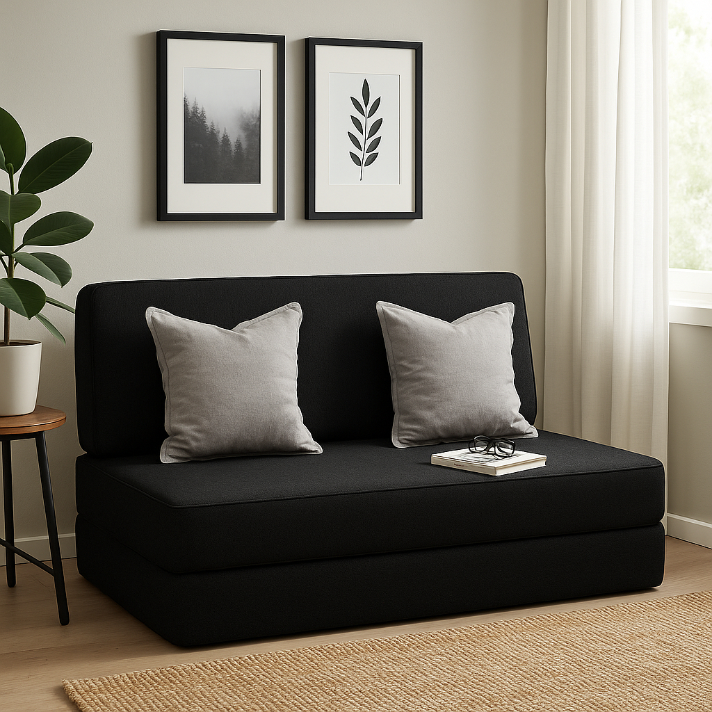 Puff Multiuso De Casal 3 Em 1Decoração Conforto E Estilo Em 1 Só Móvel Pratico Simples E M...