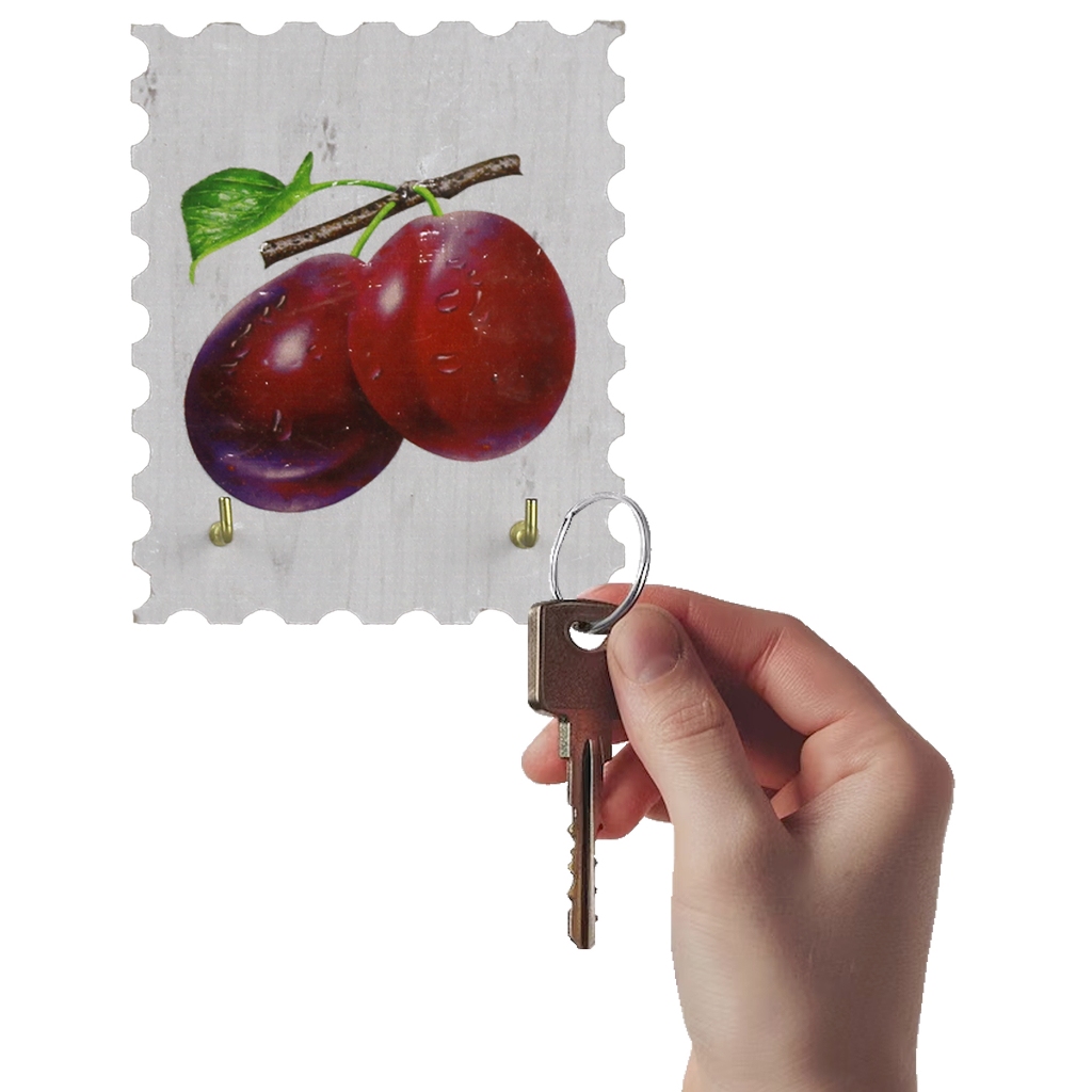 Mini Porta Chaves Casa Organizador Pequeno Para Parede 2 Ganchos Decoração Casa