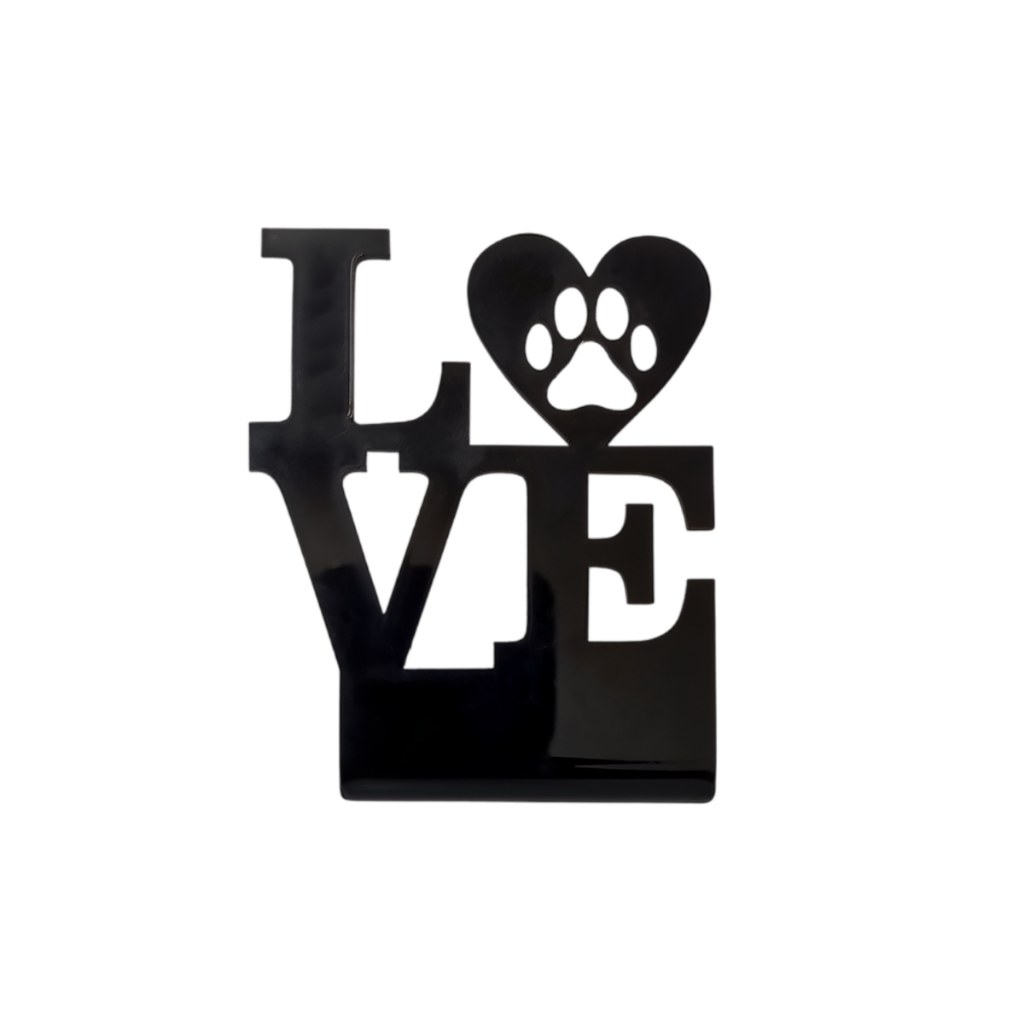 Enfeite Decorativo Love Pet - Cachorro, Gato, Animais, Enfeite de Mesa, Pet Shop