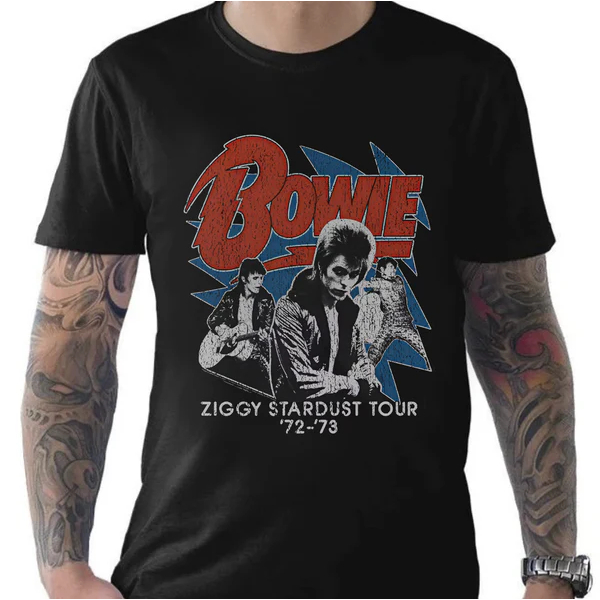 Camiseta Premium David Bowie Diamond Dogs Tour Camisa 100% Algodão