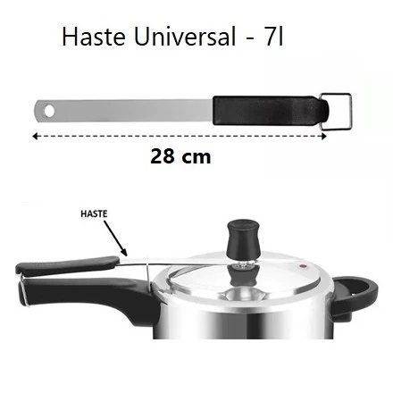 Haste para panela de pressão Universal 7L - 28cm em Oferta na Shopee