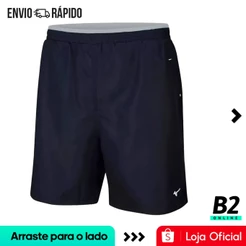 Bermuda Mizuno Tennis Master M 7" Masculina Marinho Original Com Nota Fiscal e Garantia
