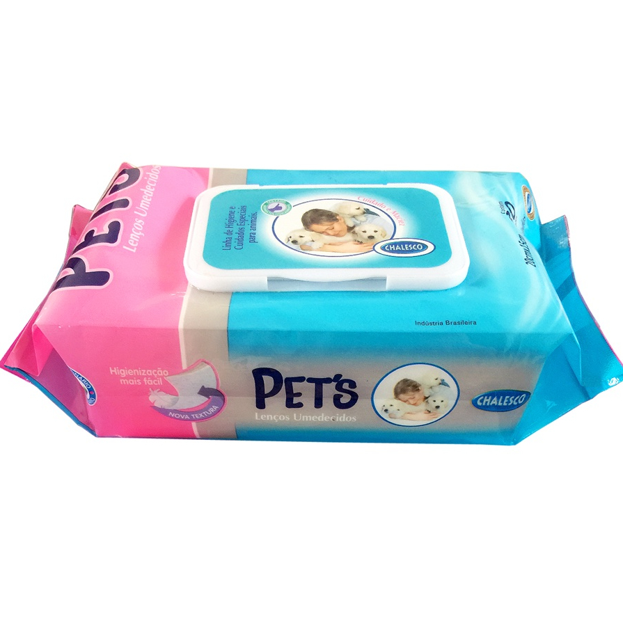 Lenços Toalhas Umedecidas C/ 80 Para Cães Cachorros Chalesco em Oferta na Shopee