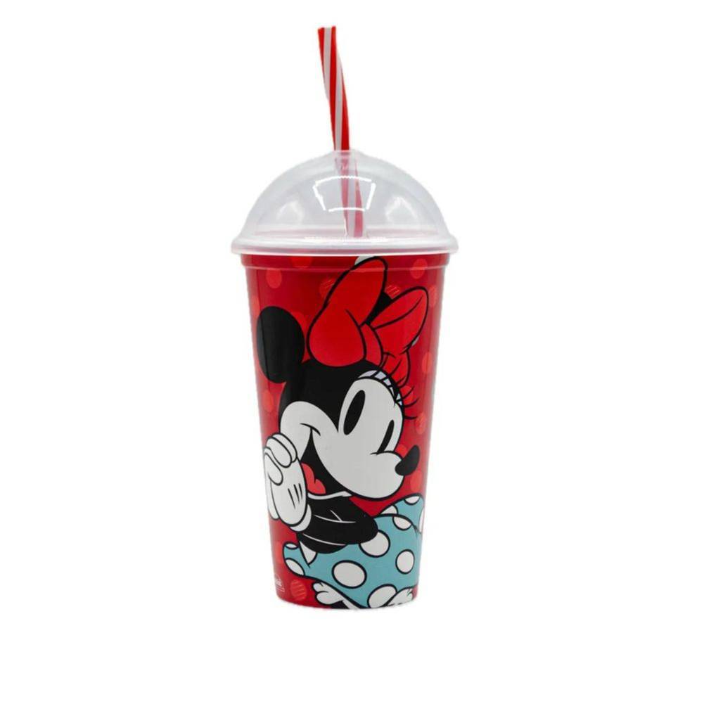 COPO SHAKE 500 ML MINNIE C/ CANUDO - CAIXA C/ 15 PEÇAS