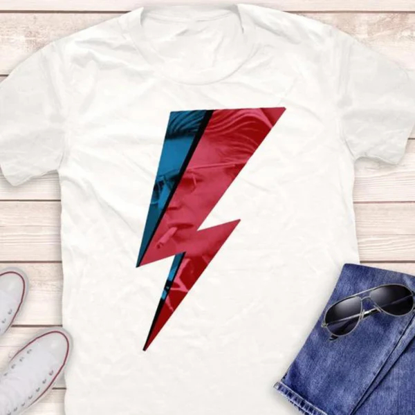 Camiseta Premium David Bowie Art Graphic Camisa 100% Algodão