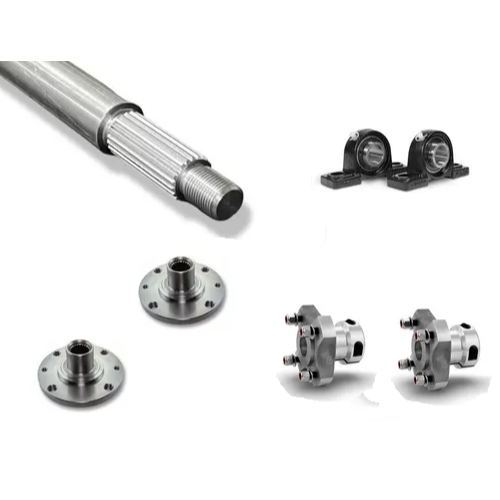 Kit Trike Motorizado, Eixo+cubo+mancal+suportes Para Coroa