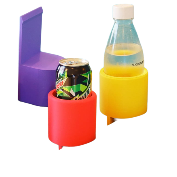 Porta Copos para Sofá 3D – Suporte de Copo Universal - Encaixe no Braço do Sofá, Plástico ...