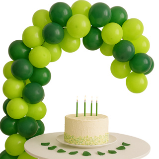 Arco de Bexiga Verde e Verde Limão + Fita 5m 6,5 polegadas Para Montagem Arco desconstruído em Oferta na Shopee