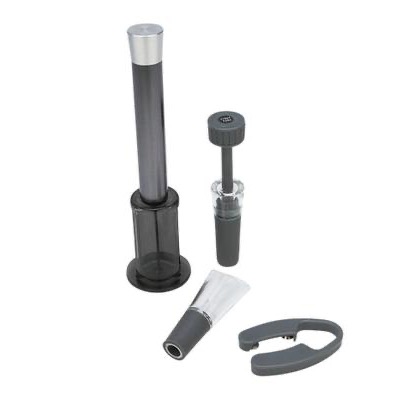 Kit Vinho Somelier Bomba A Vácuo + 3 Peças Bon Gourmet Bar