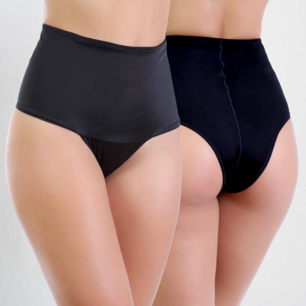 Cinta Feminina Cintura Alta de Cetinete Cinta Modeladora Compressão Conforto Seca Barriga Lingerie
