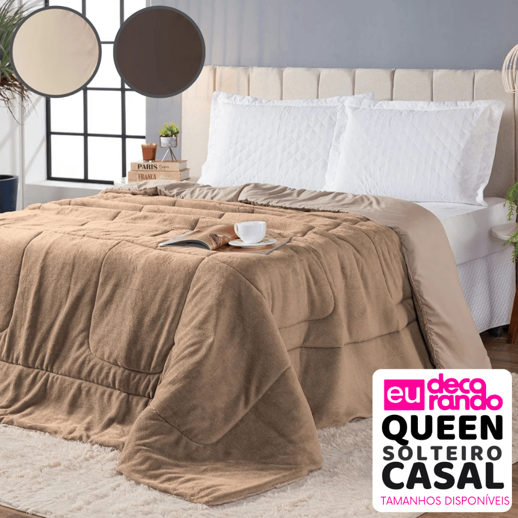 Coberdrom Edredom Grosso Dupla Face Colcha Inverno Manta Plush Solteiro Casal Queen Roupas de Cama