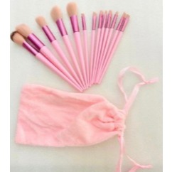 Kit Pincéis 13 peças Conjunto de Saco de Pano viagem portátil novo estilo pincel de maquiagem sombra pincel Blush