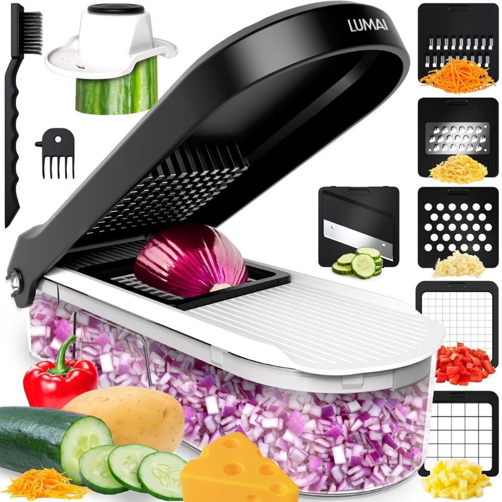 LUMAI Cortador Processador Picador Mandoline Premium para Batata Queijos Legumes Verduras e Frutas em Oferta na Shopee