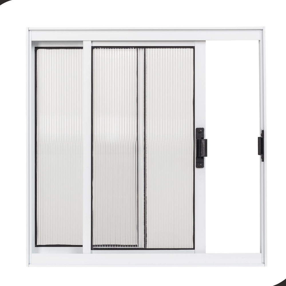 Vitro Janela Para Banheiro 60x60 Alumínio Policarbonato A60L60 Branco
