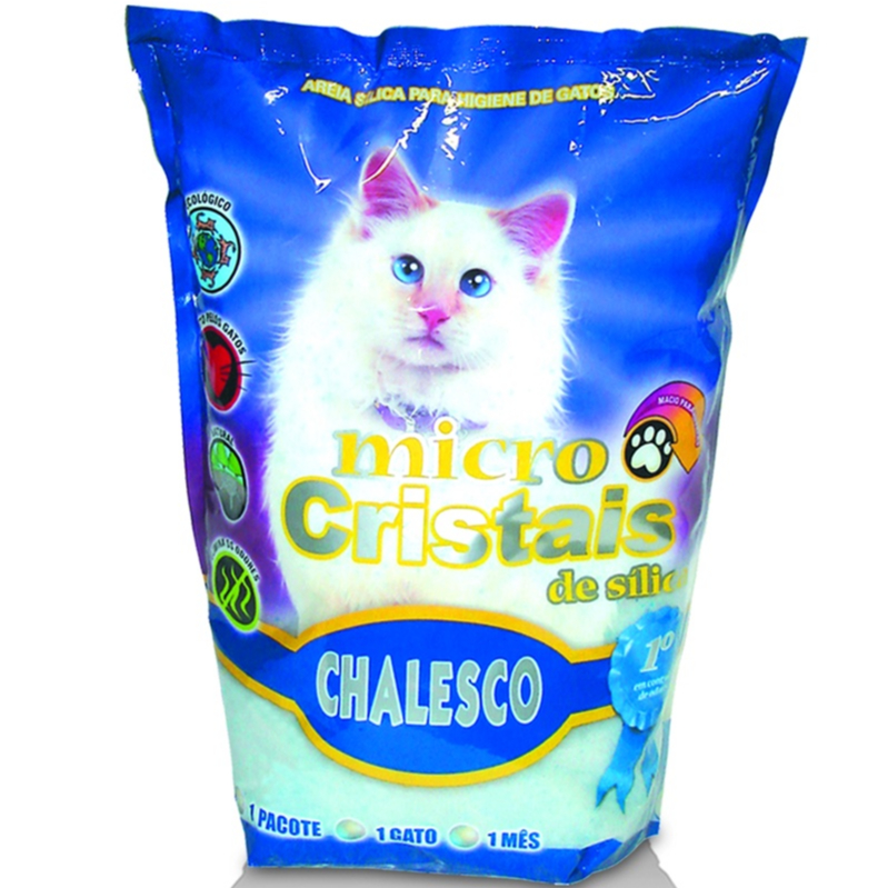 Areia Higiênica chalesco Micro (fina) Cristais Sílica 1,8kg Higiene P/ Gatos em Oferta na Shopee