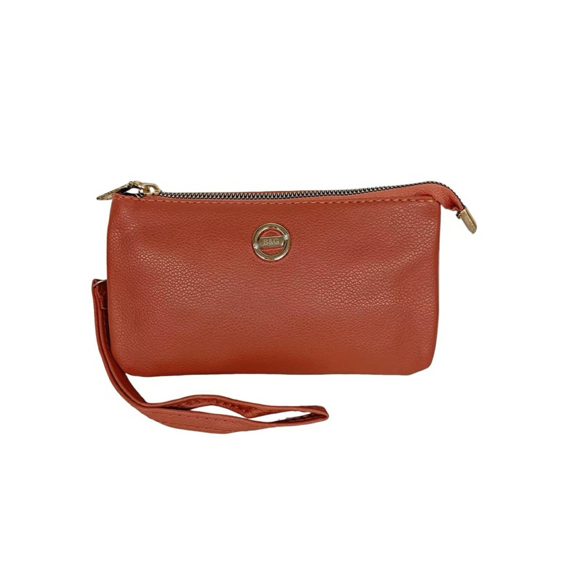 Bolsa de Mão Pequena Clutche Carteira Feminina com Alça 2 Divisórias Moda Elegante em Oferta na Shopee