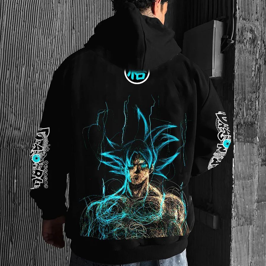 Moletom Capuz Plus Size AfterSoul | Goku | Vegeta | Kame | Dragon Ball | 100% Algodão |