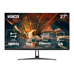 Monitor Gamer Mancer Valak VX3, 27 Pol, VA, Curvo, 2K, 1ms, 180Hz, FreeSync, HDMI/DP MCR-VLKVX3-BL01