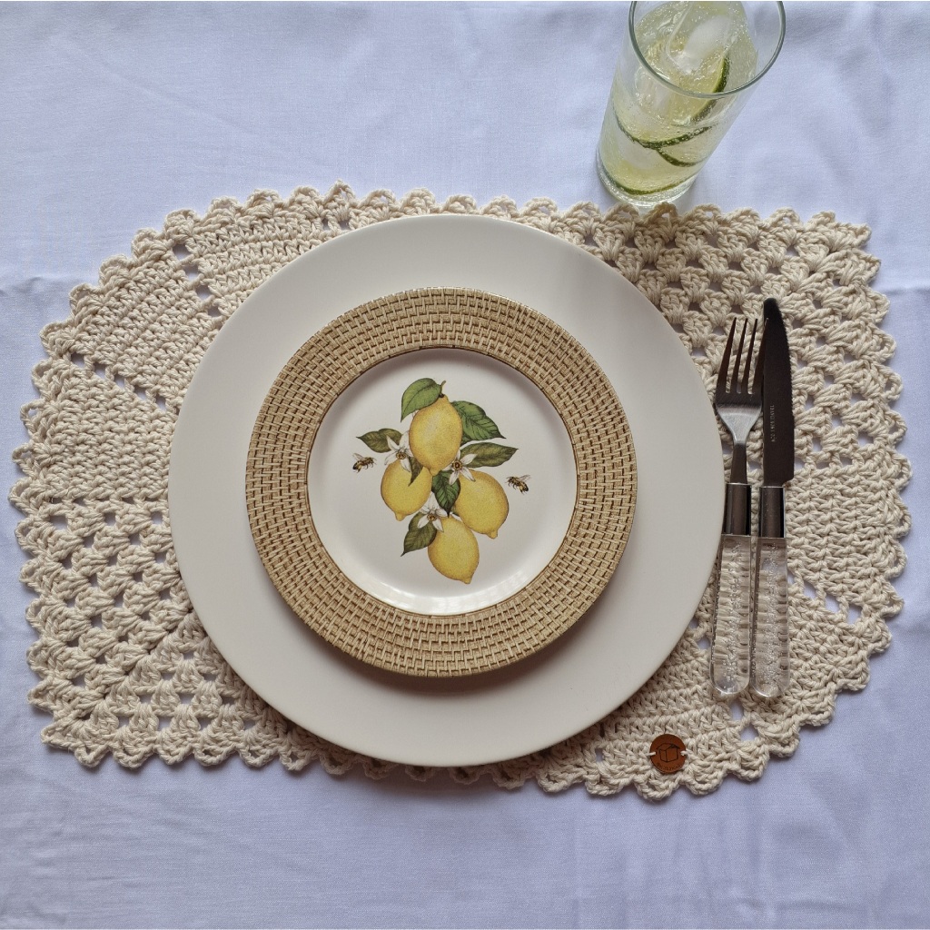 Crochê Jogo Americano Retangular: Onde Comprar | BuscaProdutos