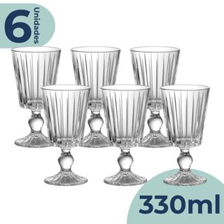 Jogo 6 Taças de Vidro Soho 330ml Para Água Suco Lhermitage em Oferta na Shopee