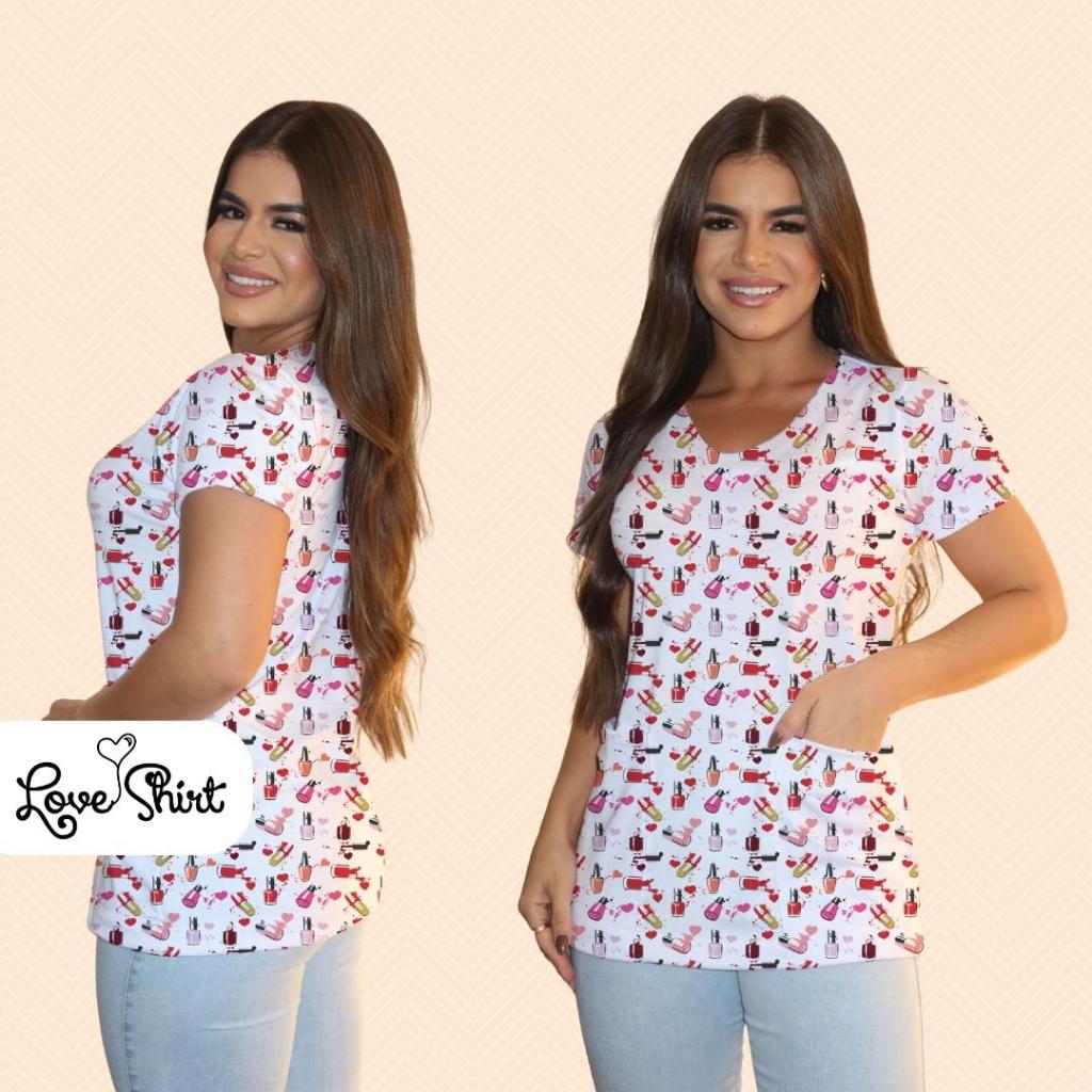 Bata com bolso/Scrub/Batinha/pijama cirurgico/ Manicure/salao de beleza/unha/designer de unha