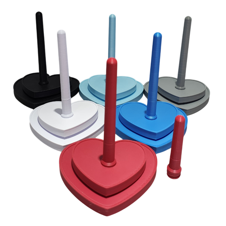 Suporte de Linha Giratório para Crochê Desmontavel - Coração - Gira sem Embolar - Valor Promocional em Oferta na Shopee