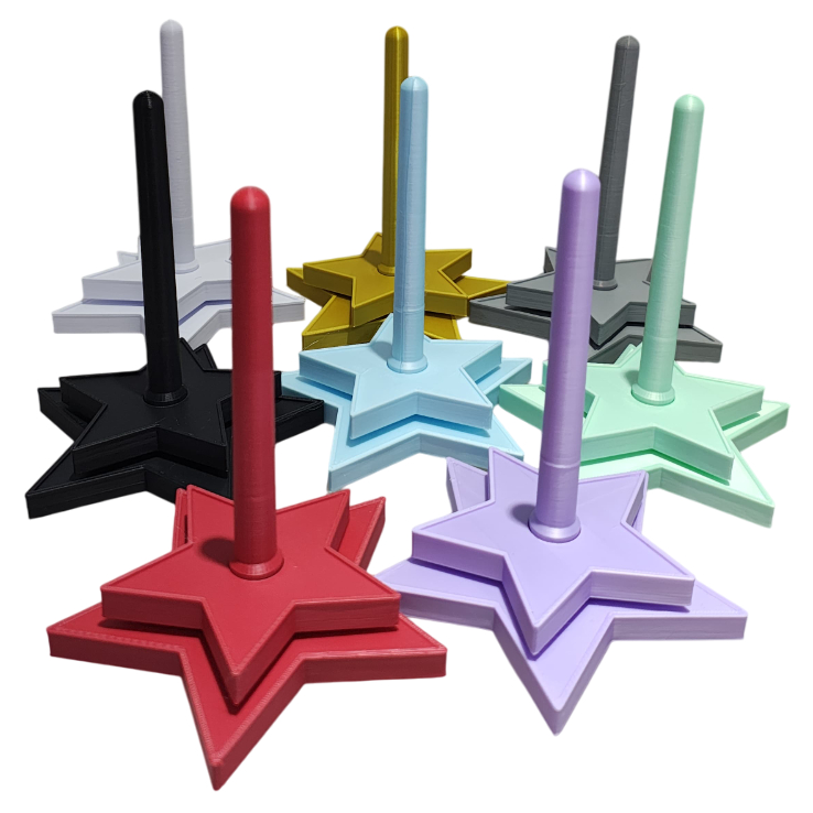 Suporte de Linha Giratório para Crochê Desmontavel - Estrela - Gira sem Embolar - Valor Promocional em Oferta na Shopee