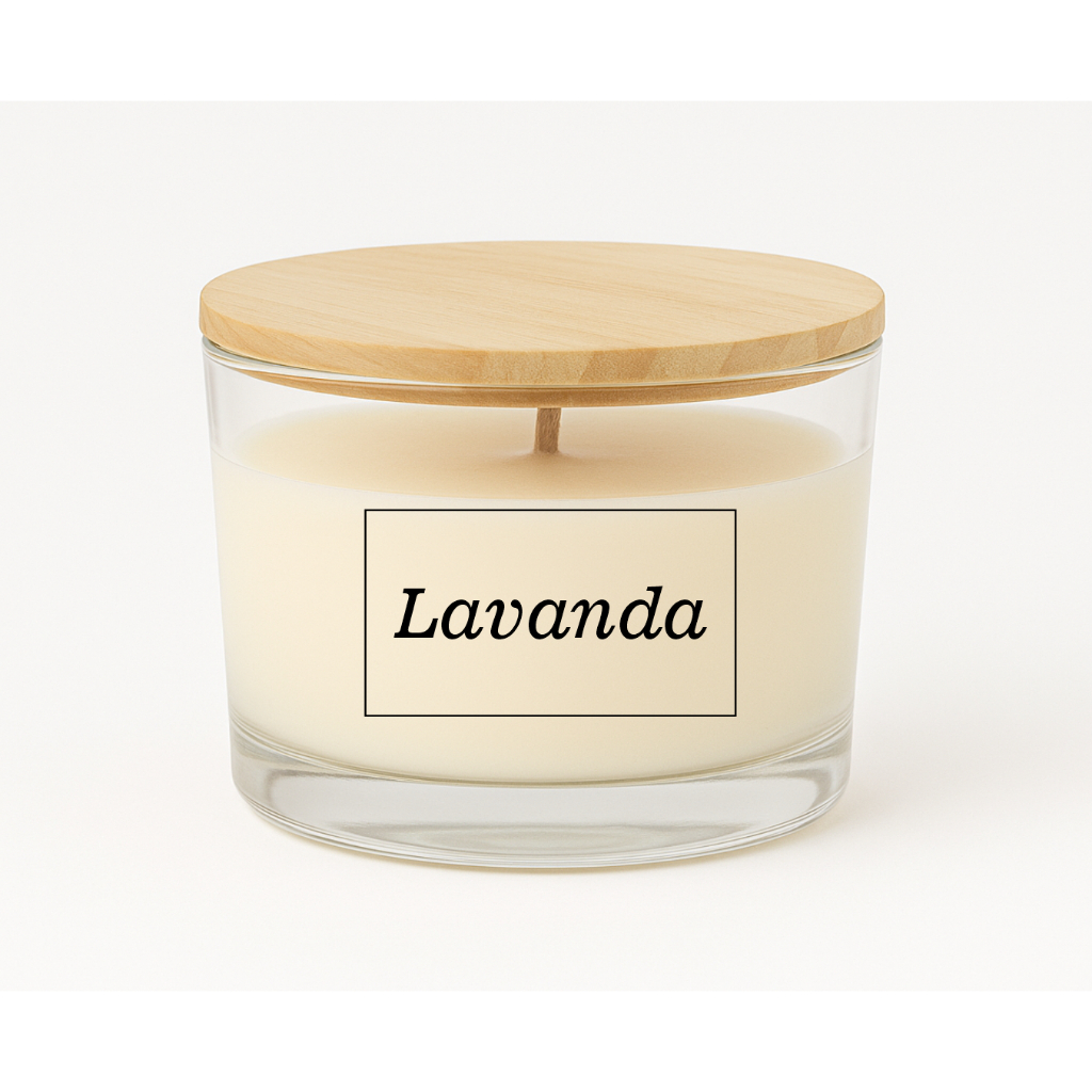 Adesivo para Vela Essência / Aroma - Tamanho 5x3cm - Lavanda / Alecrim / Bergamota / Capim Limão / Flor de Cerejeira / L