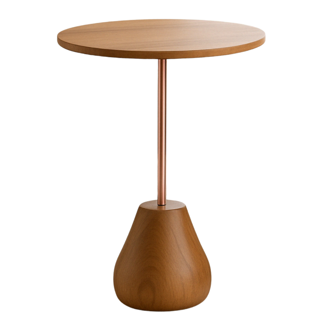 Mesa Lateral Rústica Wall Pé Torneado Madeira Maciça 40x60cm em Oferta na Shopee