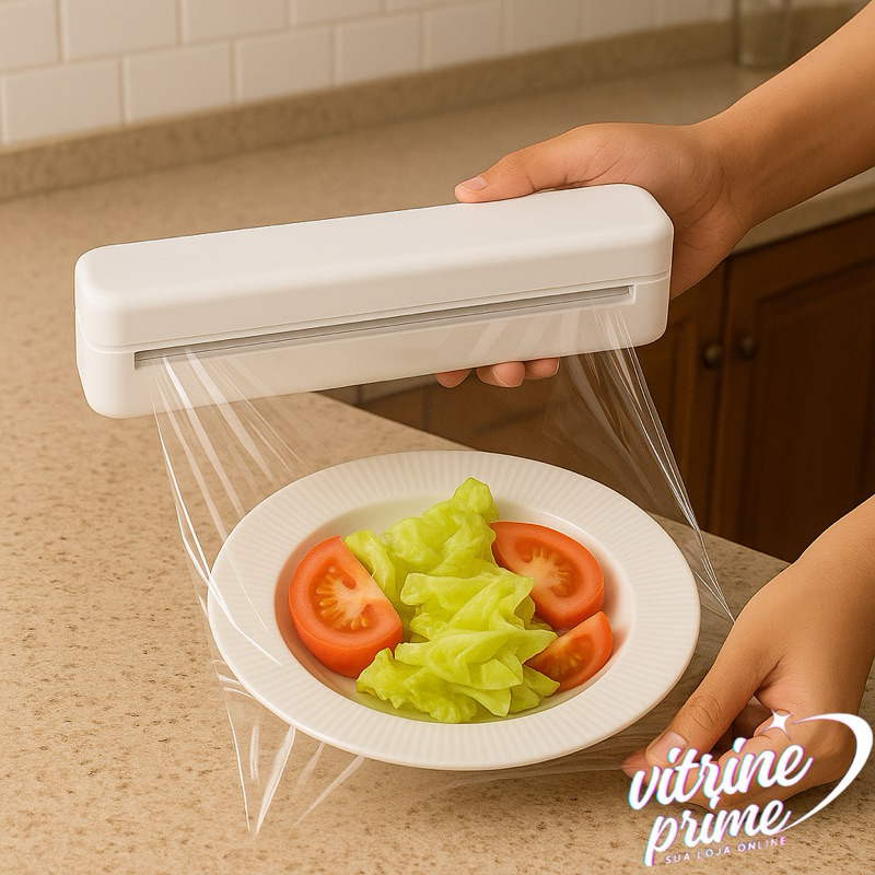 Cortador Plastico Filme e folha de alumínio Cozinha Alimento Embalagem Produto Manual