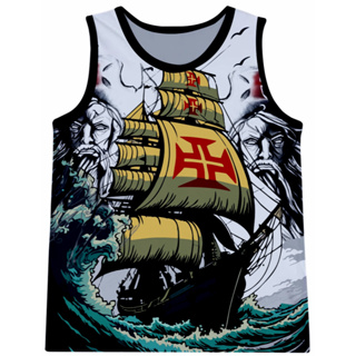 Camiseta Sem manga Abadá Poliéster - Cruz Maltino em Oferta na Shopee