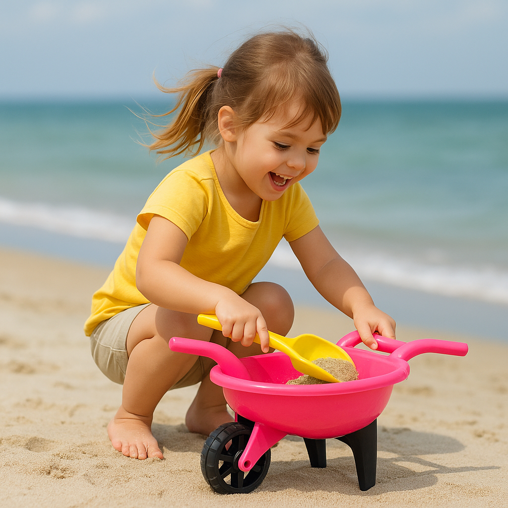 Super Carriola Carrinho de Mão Summer Kids's com Kit Pazinha Presente Dia das Crianças em Oferta na Shopee