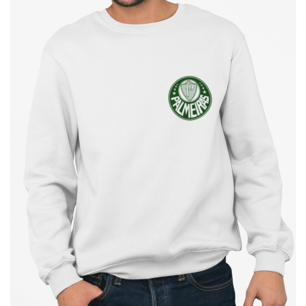 Moletom Careca Quente Blusa De Frio Sem Capuz Estampa PALMEIRAS