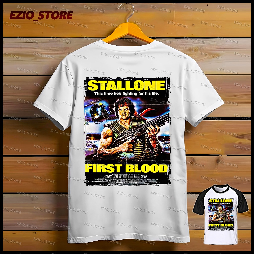 Camiseta Rambo Unissex Blusa Sylvester Stallone Camisa Rambo Camiseta Filme Rambo Personalizada Blusa Rambo