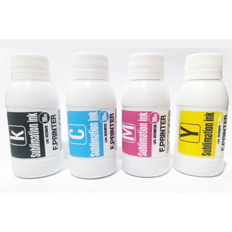 Kit 4 cores Tinta para Sublimação (4x100ml) - Linha Premium