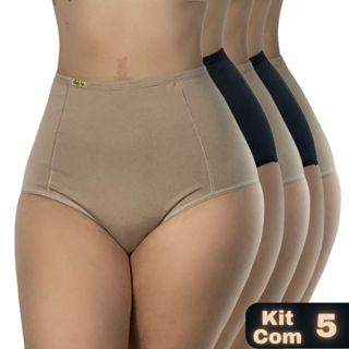 kit 5 Cintas Suplex Alta Compressão Feminina Modeladora Confortável e Discreta em Oferta na Shopee