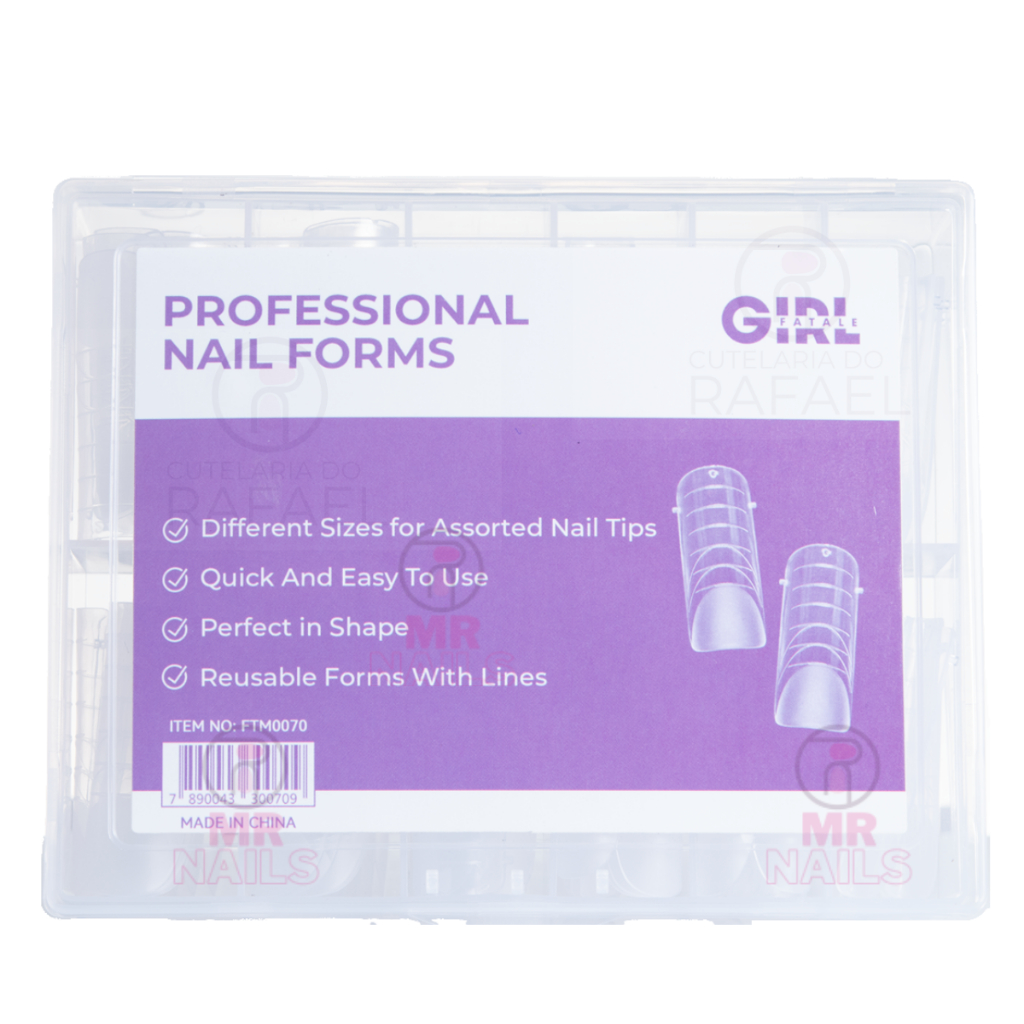 Molde F1 Quadrado com Apice baixo molde numero com Marcações Para Unha de Gel Poligel Polygel acrigel Nail art